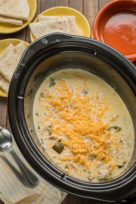 slow cooker creamy chicken chile relleno soup